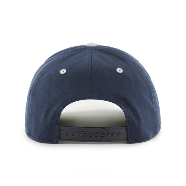 Winnipeg Jets NHL 47 Brand Men Navy/Grey Super Hitch Snapback Hat product image 2, provided for visual reference and product