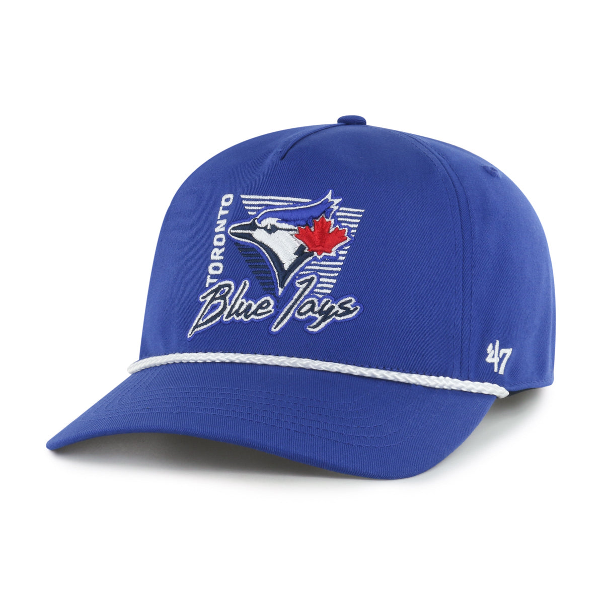 Toronto Blue Jays MLB 47 Brand Men Royal Splint Rope Hitch Snapback Hat product image 1, provided for visual reference and