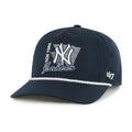 New York Yankees MLB 47 Brand Men Navy Splint Rope Hitch Snapback Hat product image 1, provided for visual reference and