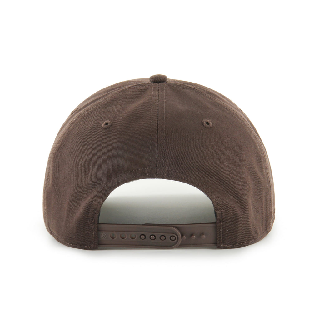 Cleveland Browns NFL 47 Brand Men Brown Hitch Snapback Hat product image 2, provided for visual reference and product detail