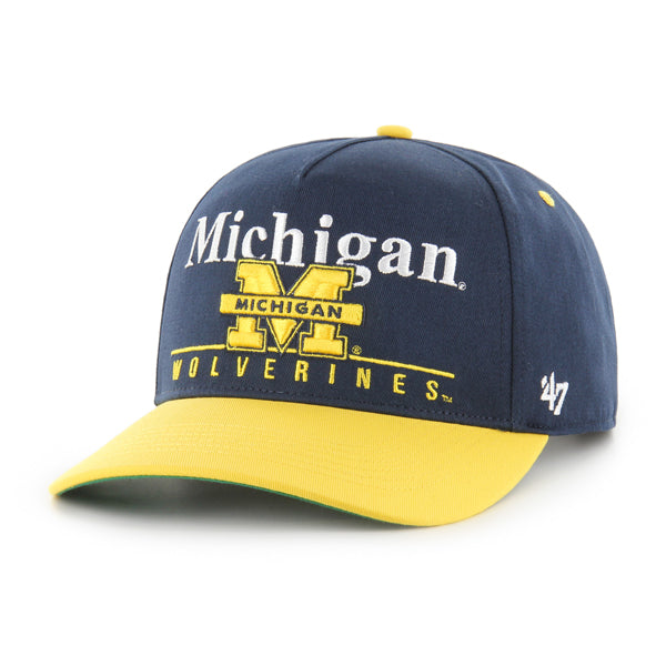 Michigan Wolverines NCAA 47 Brand Men Navy Super Hitch Snapback product image 1, provided for visual reference and product