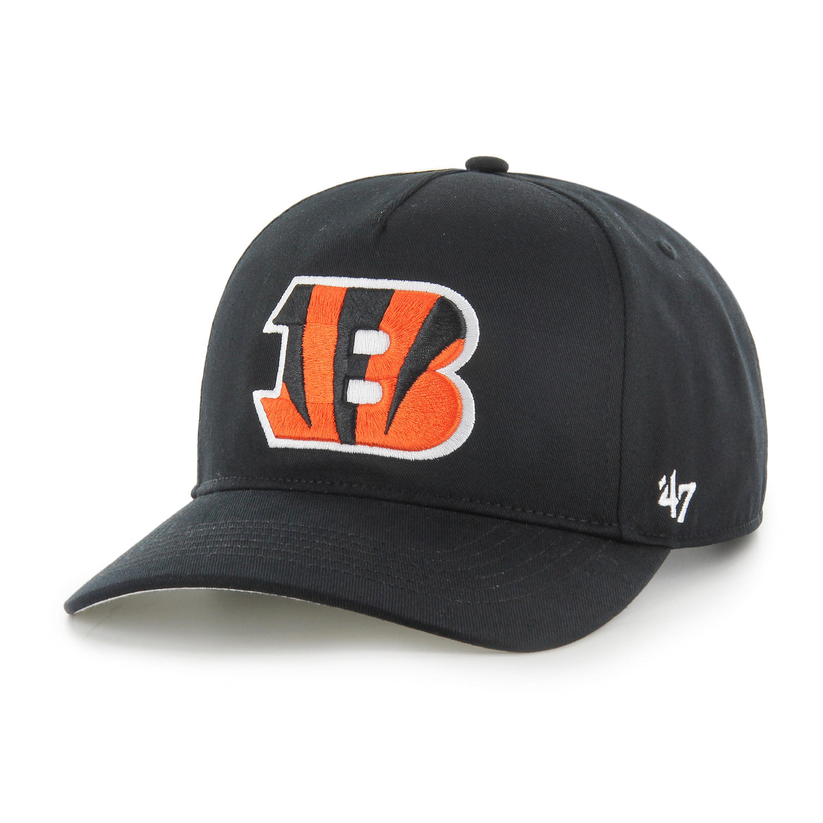 Cincinnati Bengals NFL 47 Brand Men Black Hitch Snapback Hat product image 1, provided for visual reference and product
