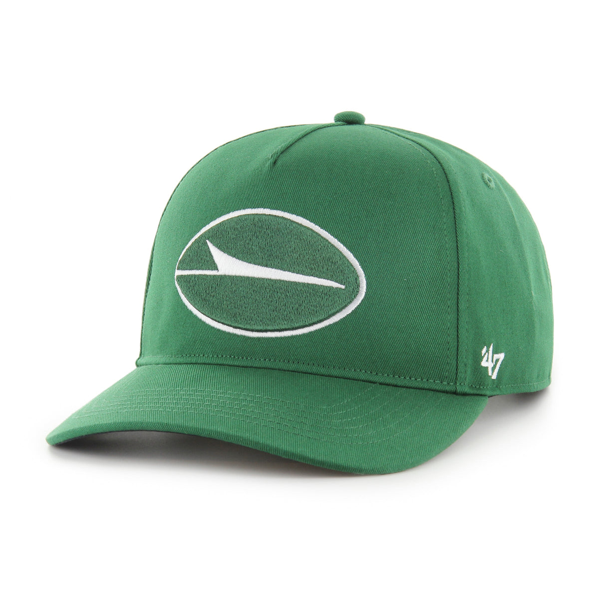 New York Jets NFL 47 Brand Men Green Hitch Snapback Hat product image 1, provided for visual reference and product detail