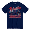 Montreal Alouettes CFL 47 Brand Men Navy Fly By T-Shirt product image 1, provided for visual reference and product detail