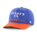 Edmonton Oilers NHL 47 Brand Men Royal/Orange Super Hitch Snapback Hat product image 1, provided for visual reference and