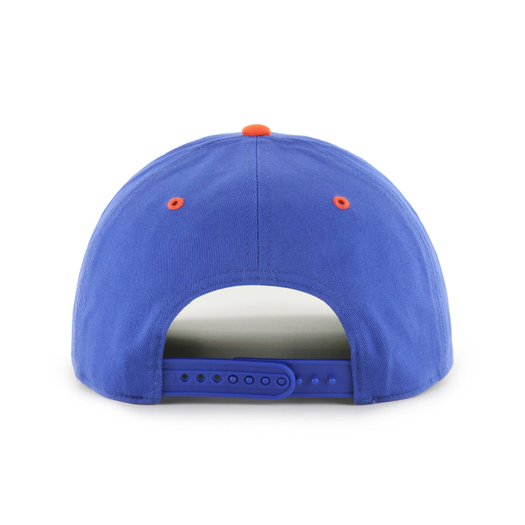 Edmonton Oilers NHL 47 Brand Men Royal/Orange Super Hitch Snapback Hat product image 2, provided for visual reference and