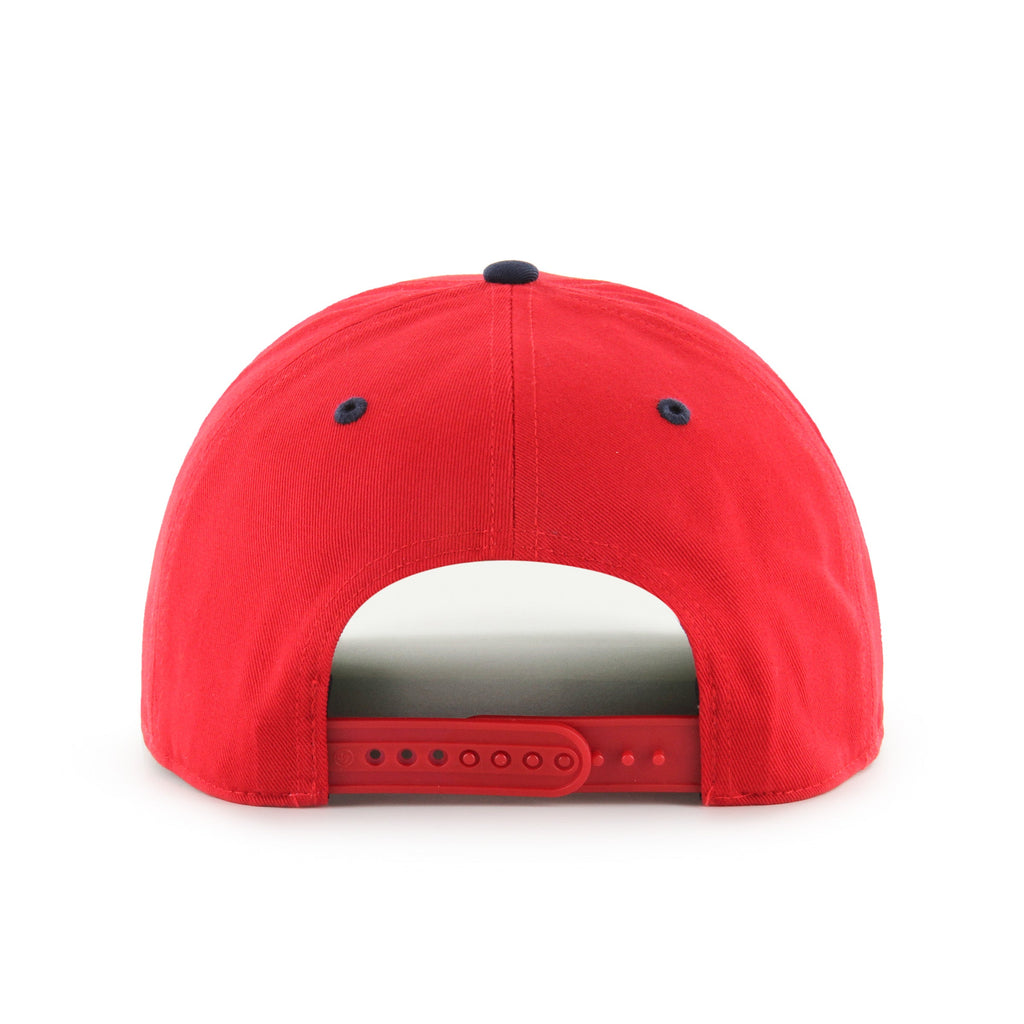 Montreal Canadiens NHL 47 Brand Men Red Super Hitch Snapback Hat product image 2, provided for visual reference and product