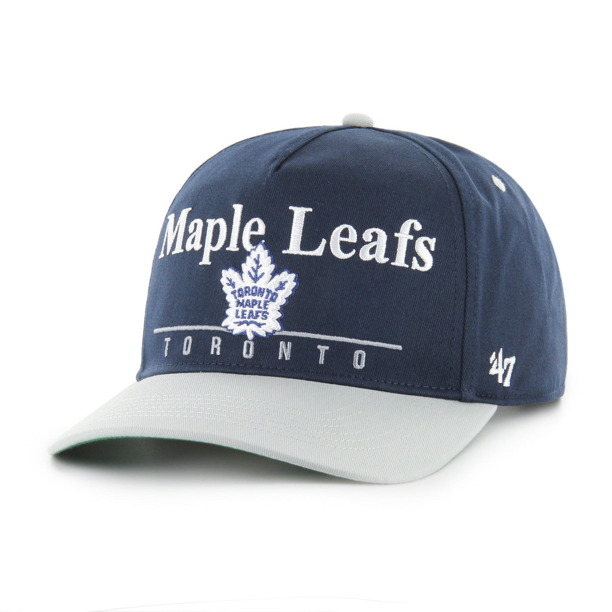 Toronto Maple Leafs NHL 47 Brand Men Navy Super Hitch Snapback Hat product image 1, provided for visual reference and