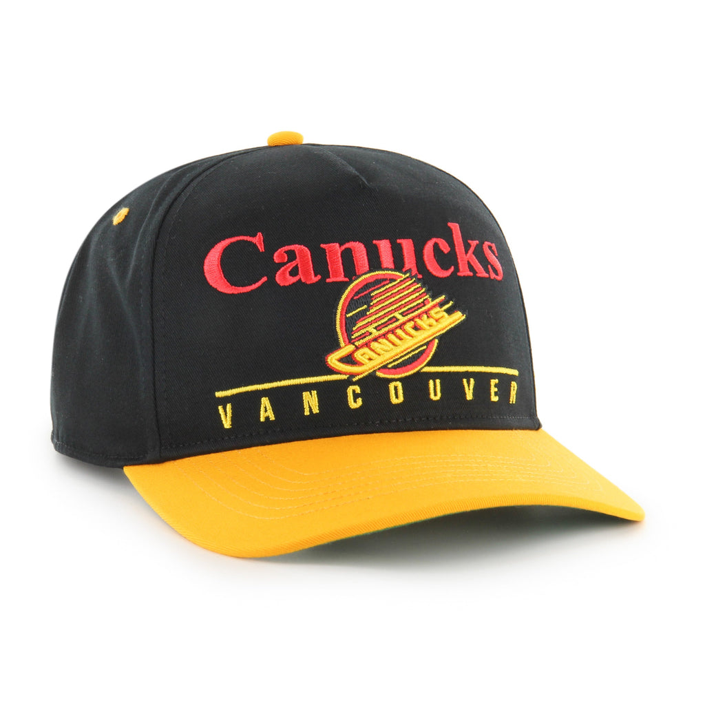 Vancouver Canucks NHL 47 Brand Men Black Super Hitch Snapback Hat product image 4, provided for visual reference and product