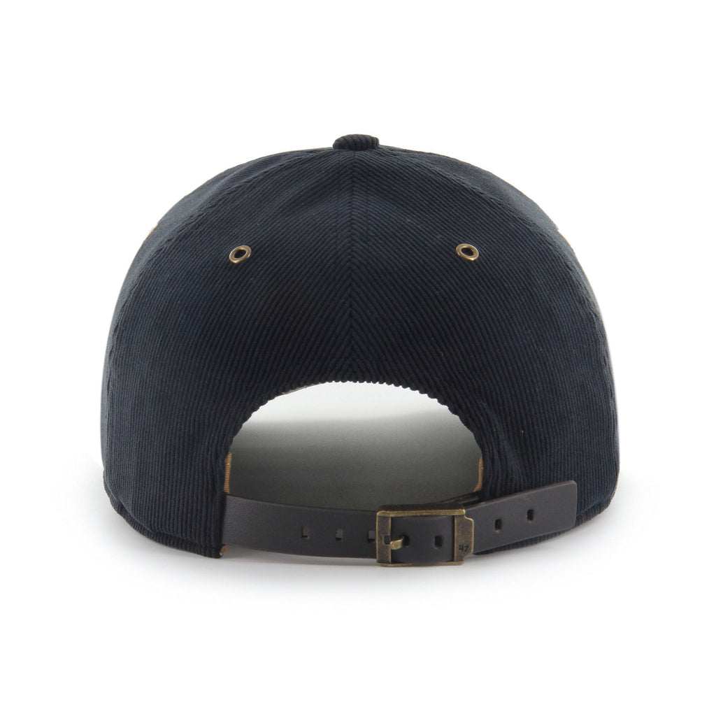 Miami Dolphins NFL 47 Brand Men Black Golden Age Corduroy Hitch Strap back product image 3, provided for visual reference