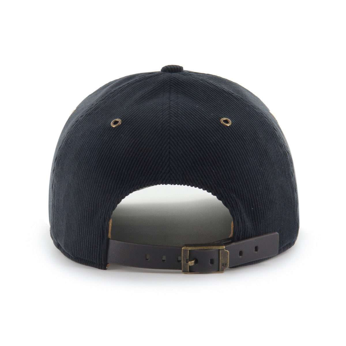 Miami Dolphins NFL 47 Brand Men Black Golden Age Corduroy Hitch Strap back product image 3, provided for visual reference
