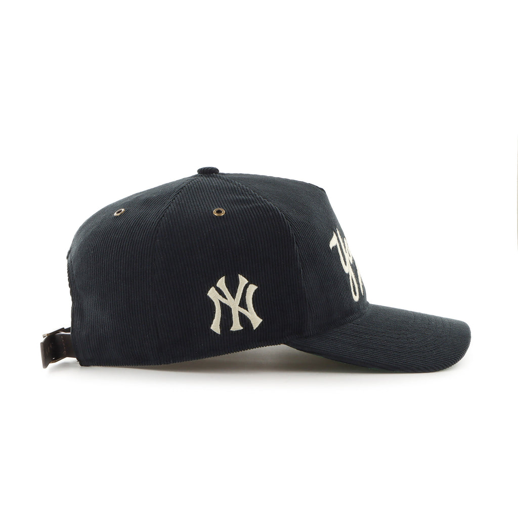 New York Yankees MLB 47 Brand Men Black Golden Age Cord Hitch Adjustable Hat product image 3, provided for visual reference