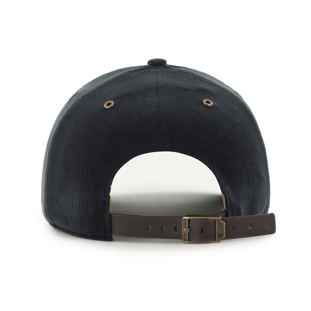 New York Yankees MLB 47 Brand Men Black Golden Age Cord Hitch Adjustable Hat product image 2, provided for visual reference