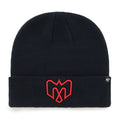 Montreal Alouettes CFL 47 Brand Men Navy Raised Cuff Knit Beanie Hat product image 1, provided for visual reference and