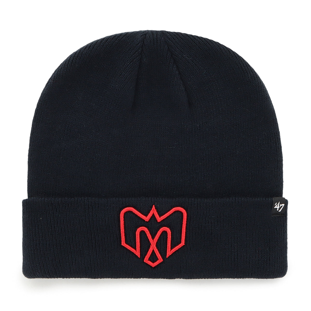 Montreal Alouettes CFL 47 Brand Men Navy Raised Cuff Knit Beanie Hat product image 1, provided for visual reference and
