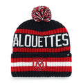Montreal Alouettes CFL 47 Brand Men Navy/Red Bering Cuff Pom Knit product image 1, provided for visual reference and product