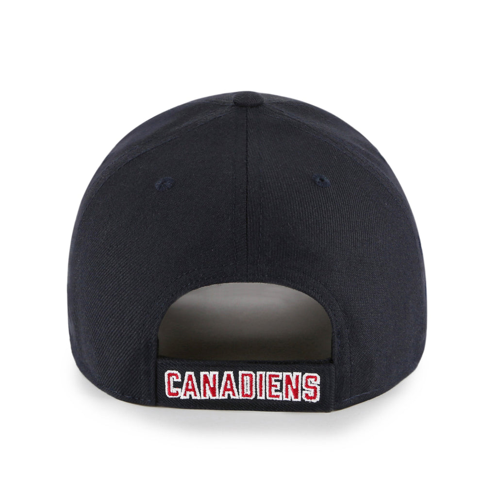 Montreal Canadiens NHL 47 Brand Men Navy/Red Two Tone MVP Adjustable Hat product image 2, provided for visual reference and