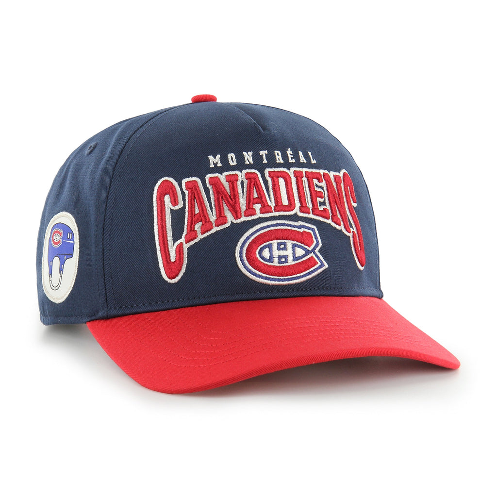 Montreal Canadiens NHL 47 Brand Men Navy/Red Hard Hat Arch Hitch Snapback Hat product image 1, provided for visual reference