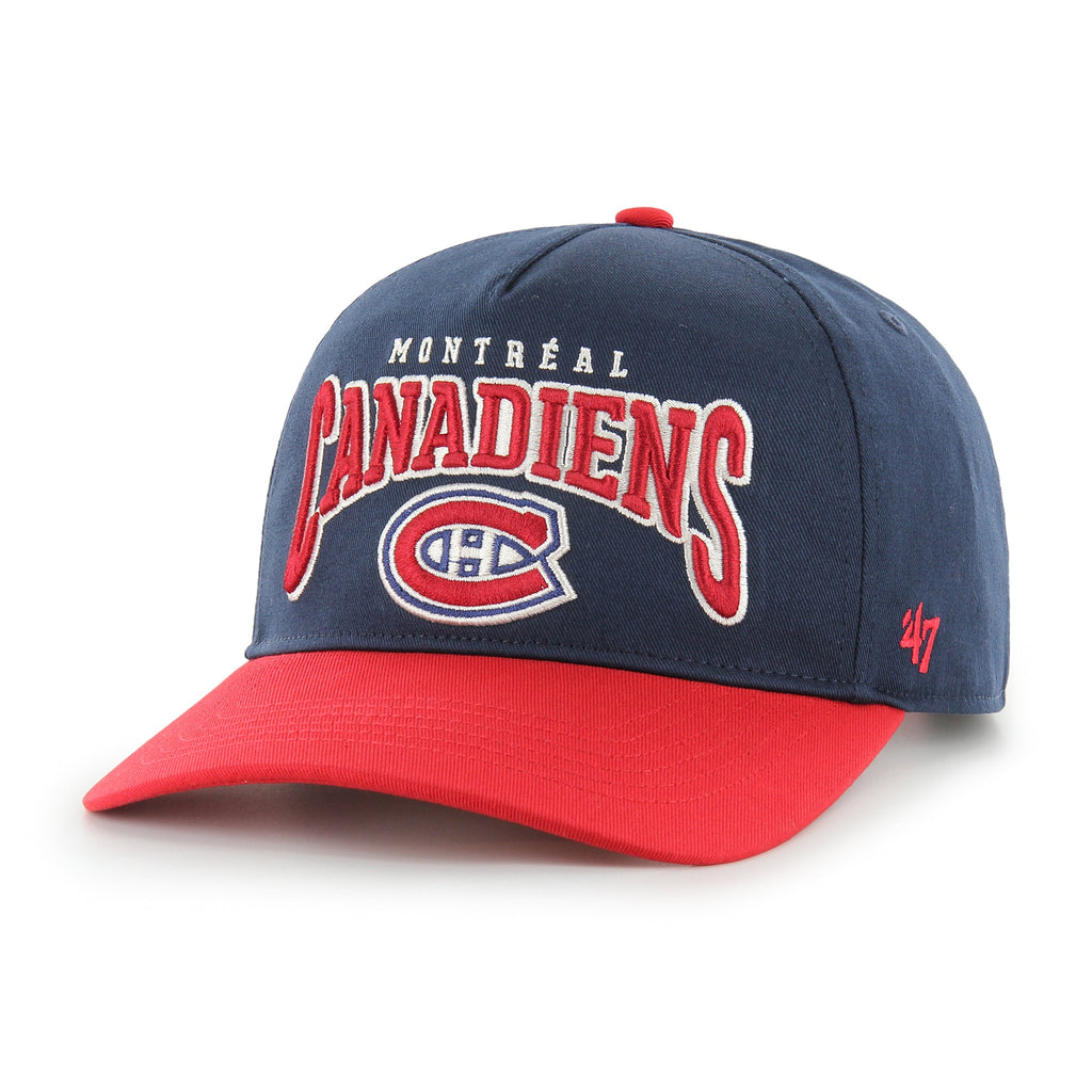 Montreal Canadiens NHL 47 Brand Men Navy/Red Hard Hat Arch Hitch Snapback Hat product image 3, provided for visual reference