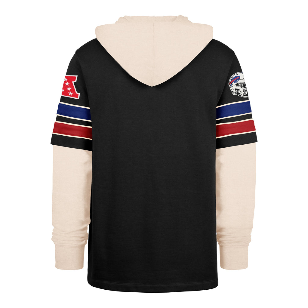 Buffalo Bills NFL 47 Brand Men Black Split Zone Cornerback Duo Lacer Hoodie product image 2, provided for visual reference