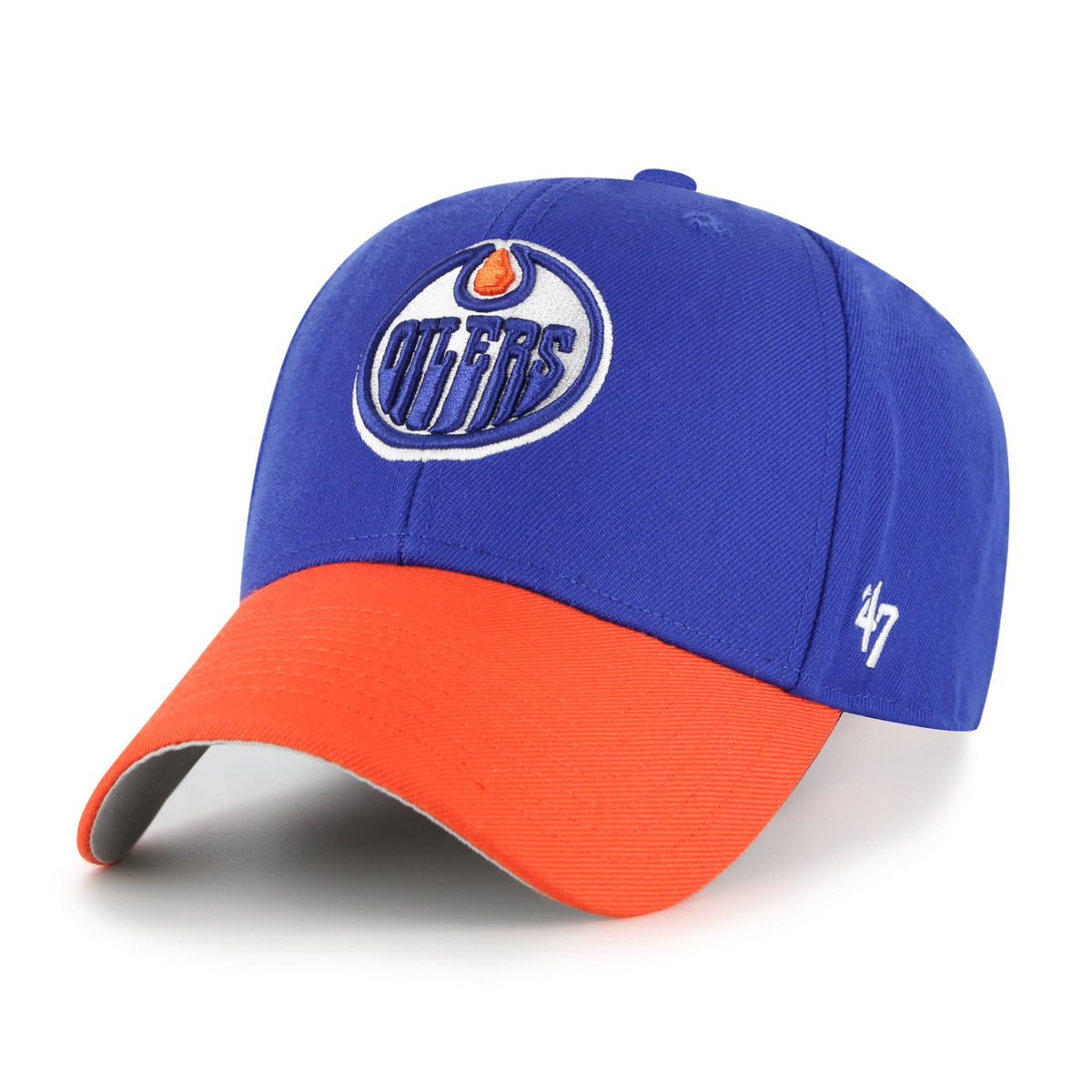 Edmonton Oilers NHL 47 Brand Men Royal Two Tone MVP Adjustable Hat product image 1, provided for visual reference and