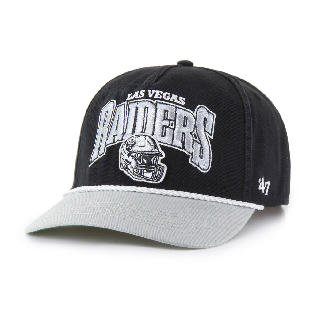 Las Vegas Raiders NFL 47 Brand Men Black Palermo Hitch Snapback Hat product image 1, provided for visual reference and