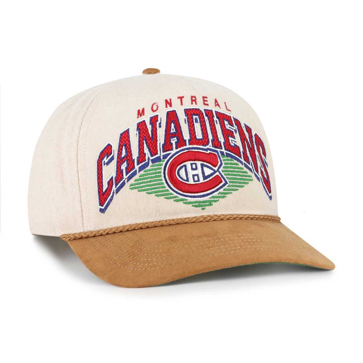 Montreal Canadiens NHL 47 Brand Men Pomona Wool Rope Hitch Snapback Hat product image 4, provided for visual reference and