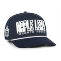 Toronto Maple Leafs NHL 47 Brand Men Navy Byline Hitch Snapback Hat product image 1, provided for visual reference and
