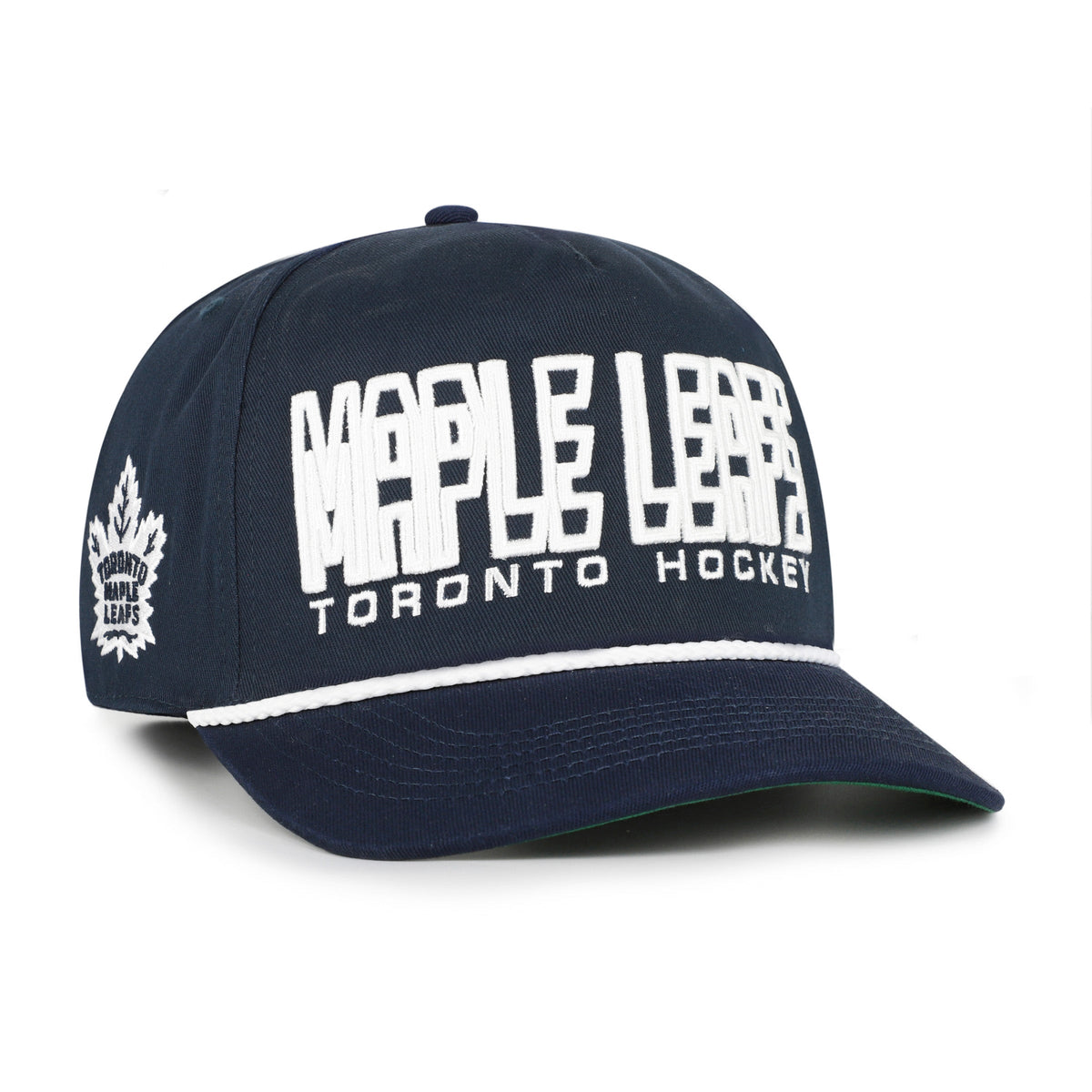 Toronto Maple Leafs NHL 47 Brand Men Navy Byline Hitch Snapback Hat product image 1, provided for visual reference and