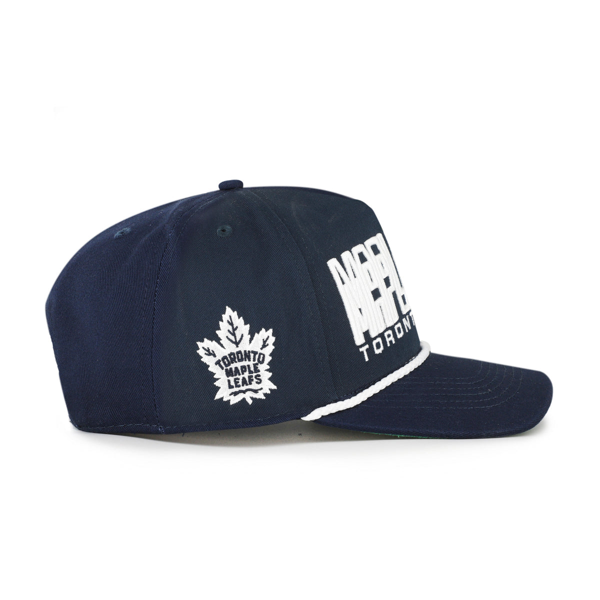 Toronto Maple Leafs NHL 47 Brand Men Navy Byline Hitch Snapback Hat product image 5, provided for visual reference and