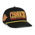 Vancouver Canucks NHL 47 Brand Men Black Byline Hitch Snapback Hat product image 1, provided for visual reference and