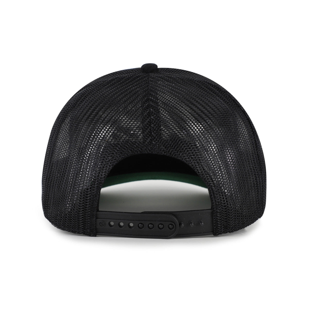 Vancouver Canucks NHL 47 Brand Men Black Double Header Mesh Hitch Snapback product image 2, provided for visual reference