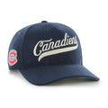 Montreal Canadiens NHL 47 Brand Men Navy Golden Age Cord Hitch Adjustable Hat product image 1, provided for visual reference