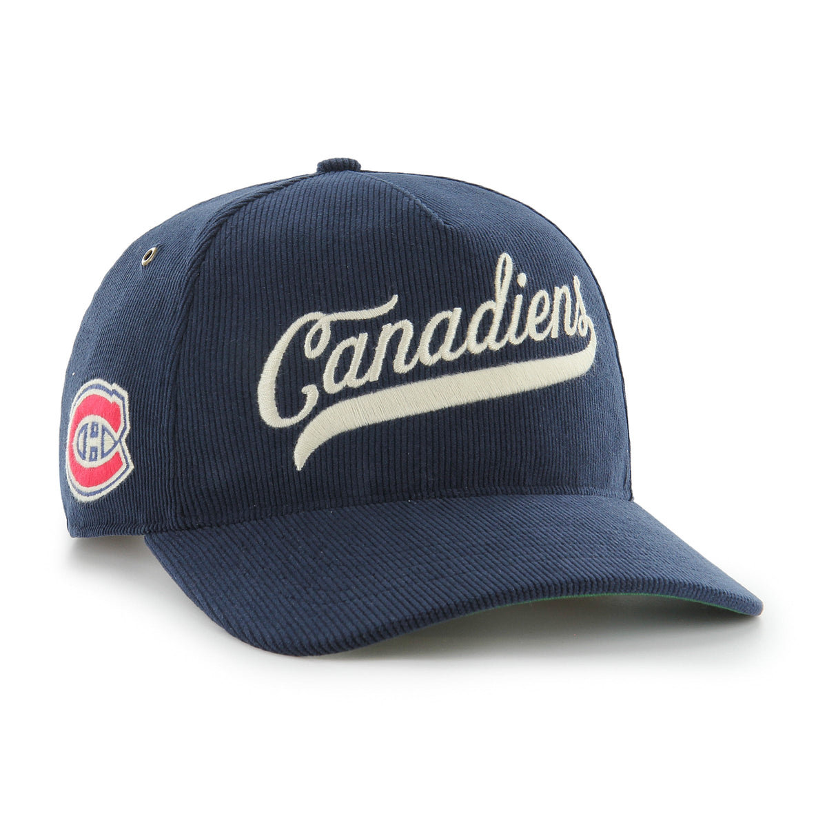 Montreal Canadiens NHL 47 Brand Men Navy Golden Age Cord Hitch Adjustable Hat product image 1, provided for visual reference