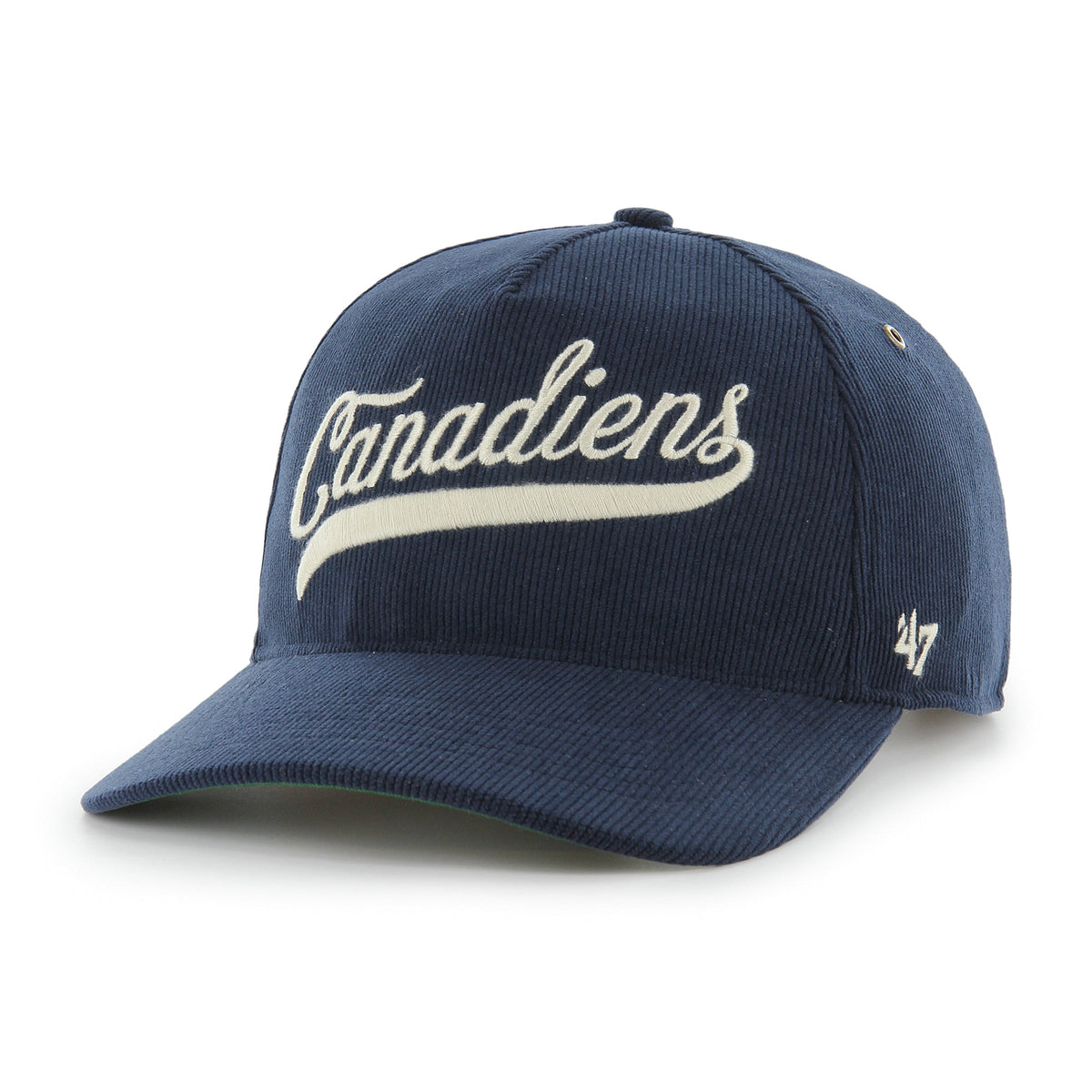 Montreal Canadiens NHL 47 Brand Men Navy Golden Age Cord Hitch Adjustable Hat product image 3, provided for visual reference