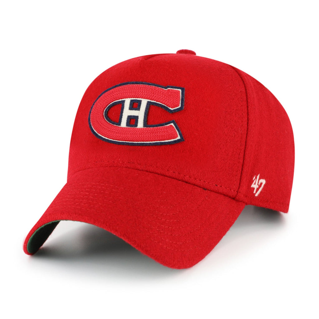 Montreal Canadiens NHL 47 Brand Men Red Golden Age Offside A-Frame Adjustable Hat product image 1, provided for visual