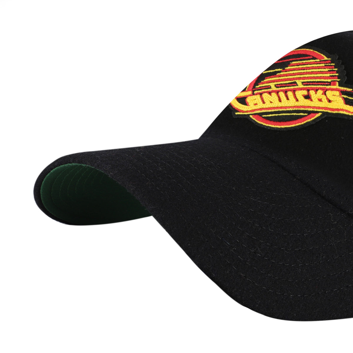 Vancouver Canucks NHL 47 Brand Men Black Golden Age Offside DT Adjustable Hat product image 2, provided for visual reference