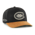 Montreal Canadiens NHL 47 Brand Men Black Golden Age Hitch Adjustable Hat product image 1, provided for visual reference and