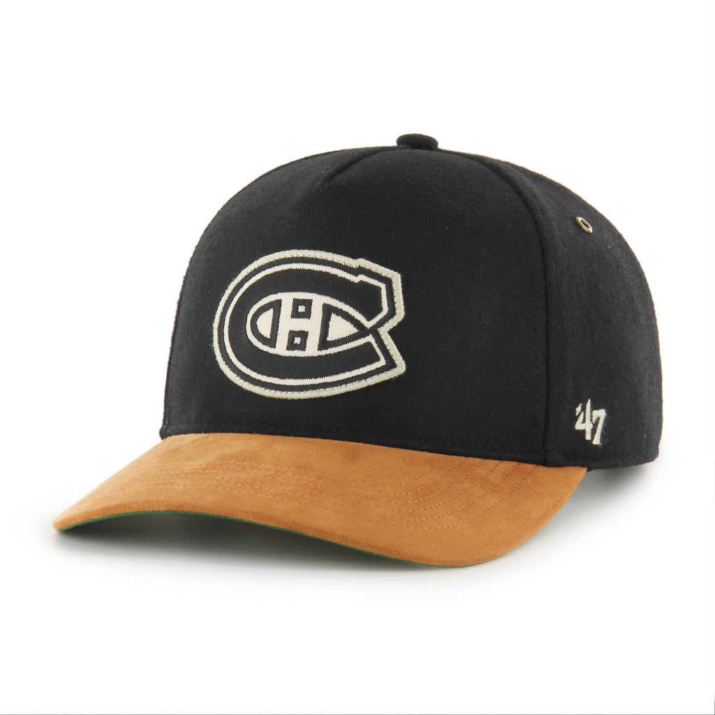 Montreal Canadiens NHL 47 Brand Men Black Golden Age Hitch Adjustable Hat product image 4, provided for visual reference and