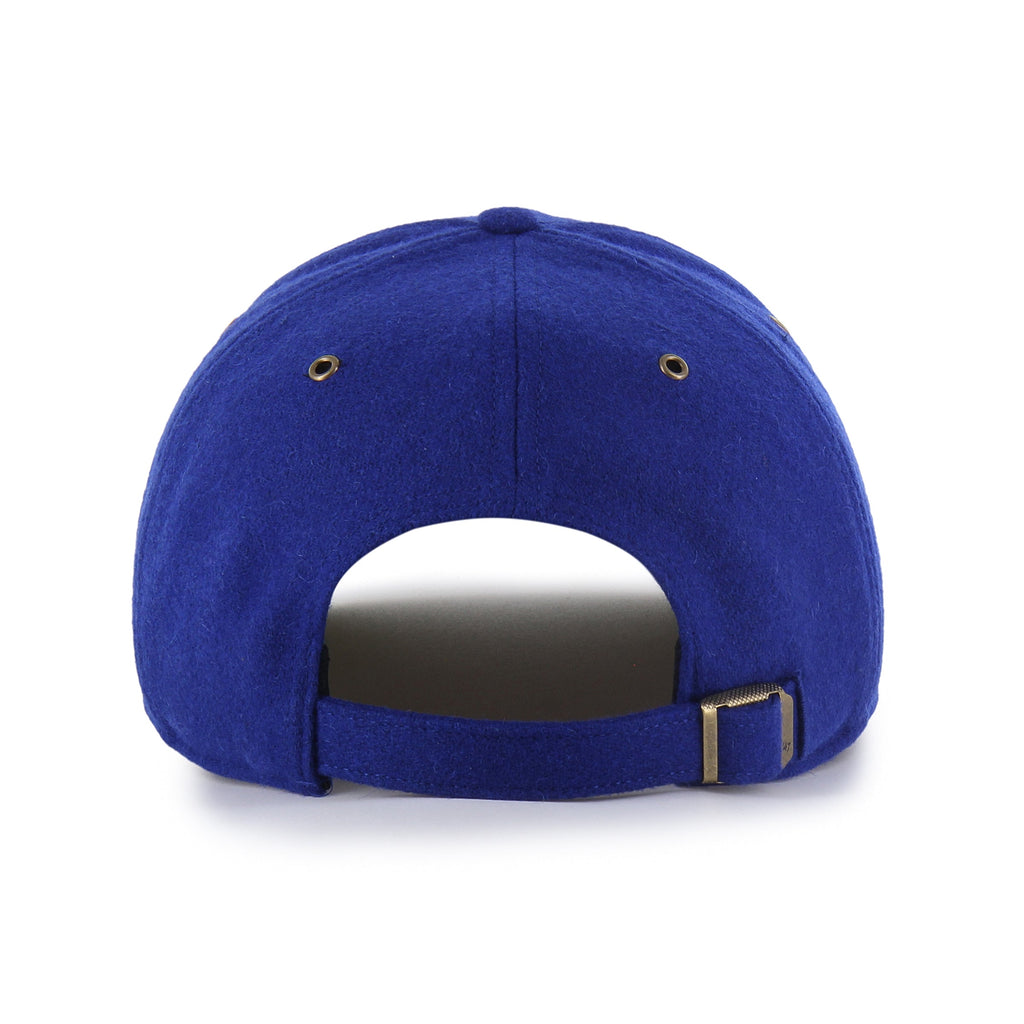 Edmonton Oilers NHL 47 Brand Men Royal Golden Age Hitch Adjustable Hat product image 2, provided for visual reference and