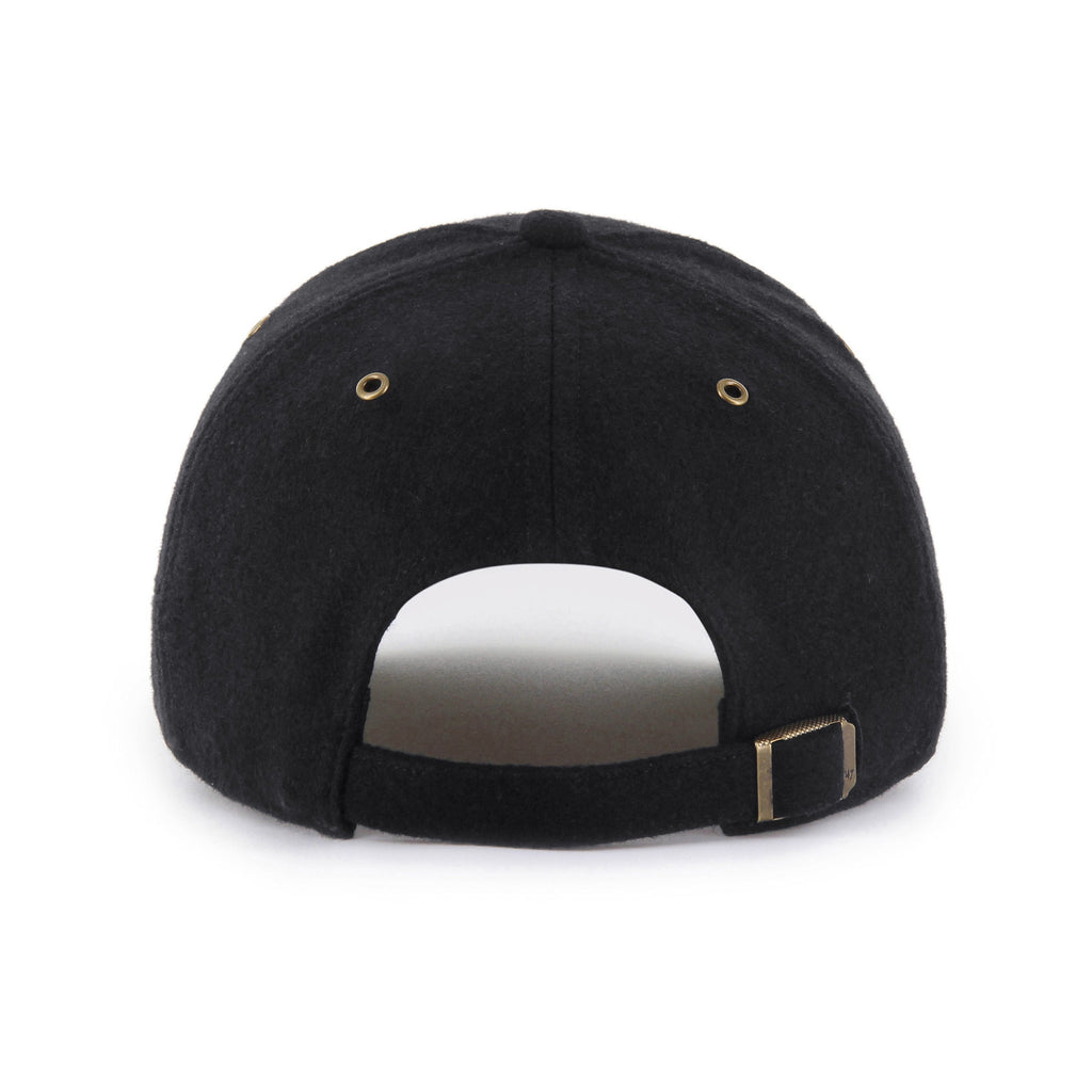 Vancouver Canucks NHL 47 Brand Men Black Golden Age Hitch Adjustable Hat product image 2, provided for visual reference and