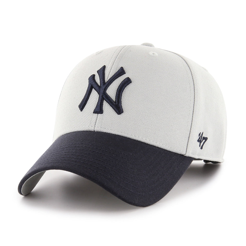 New York Yankees MLB 47 Brand Men Navy/Grey MVP Two Tone Adjustable Hat product image 1, provided for visual reference and