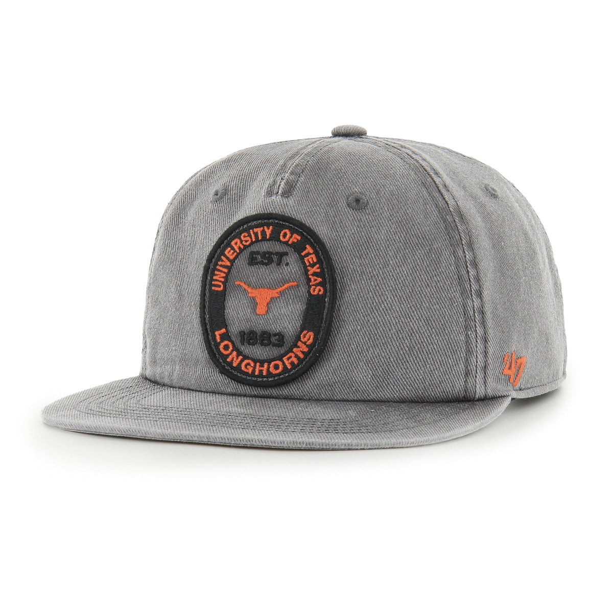 Texas Longhorns NCAA 47 Brand Men Navy Grey Path RF Captain Snapback product image 1, provided for visual reference and