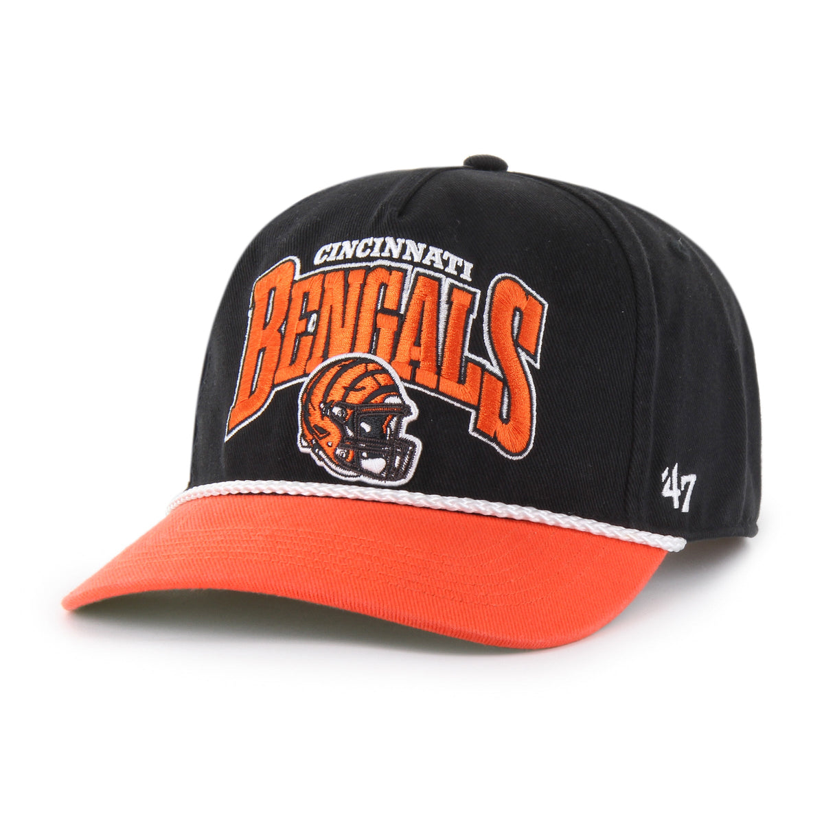 Cincinnati Bengals NFL 47 Brand Men Black Palermo Hitch Snapback Hat product image 1, provided for visual reference and