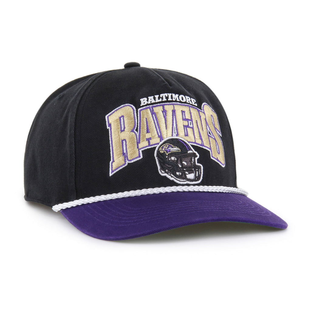 Baltimore Ravens NFL 47 Brand Men Black Palermo Hitch Snapback Hat product image 3, provided for visual reference and