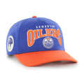 Edmonton Oilers NHL 47 Brand Men Royal/Orange Hard Hat Arch Hitch Snapback Hat product image 1, provided for visual