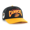 Vancouver Canucks NHL 47 Brand Men Black Hard Hat Arch Hitch Snapback Hat product image 1, provided for visual reference and