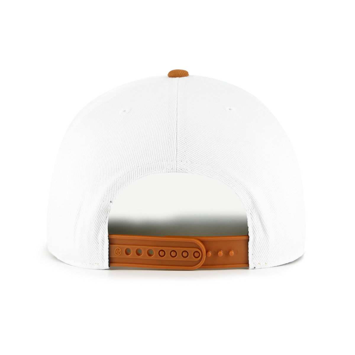 Texas Longhorns NCAA 47 Brand Men White Prime Play Hitch Snapback Hat product image 2, provided for visual reference and