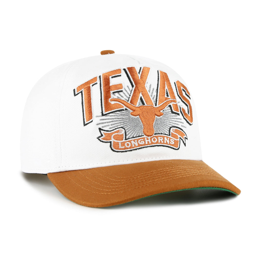 Texas Longhorns NCAA 47 Brand Men White Prime Play Hitch Snapback Hat product image 3, provided for visual reference and