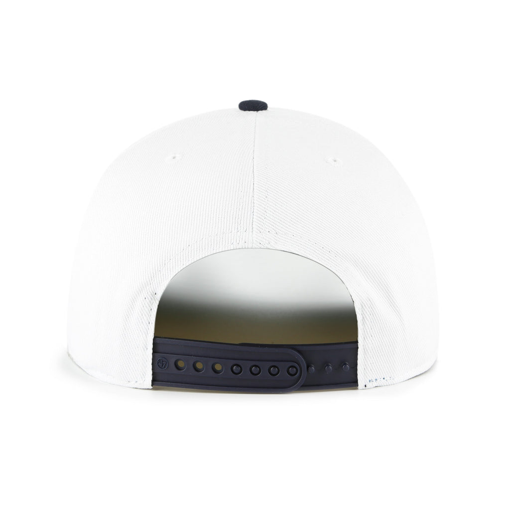 Michigan Wolverines NCAA 47 Brand Men White Prime Play Hitch Snapback Hat product image 2, provided for visual reference and